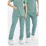 Happiness Basic - Likralı Doktor Hemşire Scrubs Tek Alt Cerrahi Forma (Unısex), Çağla Yeşili - XS