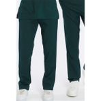 Happiness Basic - Likralı Doktor Hemşire Scrubs Tek Alt Cerrahi Forma (Unısex), Koyu Yeşil