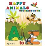 Happy animals coloring book