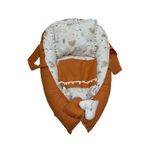 Happy Baby Dikiş Atölyesi 3 Parça Babynest Taşınabilir Bebek Yatağı Pike Yastık Yatak Ana Kucağı Anne Yanı Pamuk