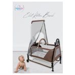Happy Baby Elit Keten Beşik - Portatif - Sallanabilir - Oyuncaklı - Anne Yanı - Bebek Besik