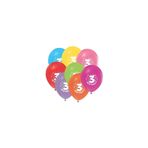 Happy Bırthday 3 Yaş"baskılı 12" Pastel Balon