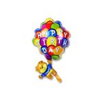 Happy Birthday Ayıcık Folyo Balon