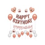 Happy Birthday Balon Set, ROSE 43654734634634634