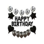 Happy Birthday Balon Set, SİYAH 34457634634634