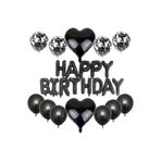 Happy Birthday Balon Set, SİYAH 4365475046