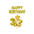 Happy Bırthday Doğum Günü Ve 3 Yaş Balon Seti