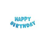 Happy Bırthday Mavi Puanlı Folyo Balon Seti