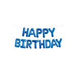 Happy Birthday Mavi Renk Folyo Balon Seti