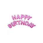 Happy Bırthday Pembe Puanlı Folyo Balon Seti