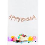 Happy Birthday Rose Gold Doğum Günü Banner Kaligrafi Banner Yazı Rose Gold