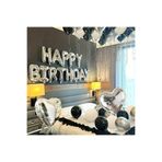 Happy Birthday Süpriz Doğum Günü Balon Seti Gri, 54334554
