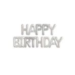 Happy Birthday Yazılı Harf Folyo Balon 16 Inç 40 Cm Gümüş M30