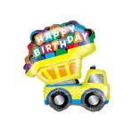 Happy Bırthday Yazılı Kamyon Şekilli Folyo Balon 80 cm