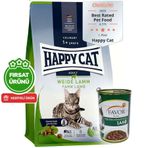 Happy Cat Culinary Weide Lamm Kuzu Etli Kedi Maması 10 Kg + 5 Adet Favor Kuzu Konservesi 400 Gr
