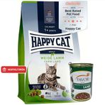 Happy Cat Culinary Weide Lamm Kuzu Etli Kedi Maması 4 Kg + 2 Adet Favor Kuzu Konservesi 400 Gr