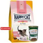 Happy Cat Kitten Kümes Hayvanı Yavru Kedi Maması 4 Kg + 2 Adet Favor Kuzu Konservesi 400 Gr