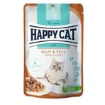 Happy Cat Meat in Sauce Skin Coat 85 gr Deri ve Tüy Sağlığı Kedi Yaş Maması
