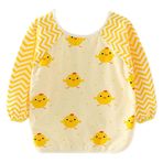 Happy Cherry Babys Su Geçirmez Önlük Uzun Kollu Drool Bib Şirin Baskılı Paintig Sanat Smock 3-4 Yaş