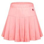Happy Cherry Tenis eteği, çocuk, kız çocuk, pileli etek, okul üniforması, pileli etek, kısa, elastik mini etek, kareli etek, kadın, Stil B pembe, 110-120