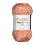 Happy Fiore Parlak Örgü İpi - 100 g / 230 m - Yün/Poliamid/Akrilik Karışımı - Parlak Dokulu, Yumuşak ve Dayanıklı (Şeftali Pembesi)