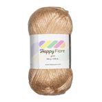 Happy Fiore Parlak Örgü İpi - 100 g / 230 m - Yün/Poliamid/Akrilik Karışımı - Parlak Dokulu, Yumuşak ve Dayanıklı (Vanilya)