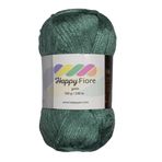 Happy Fiore Parlak Örgü İpi - 100 g / 230 m - Yün/Poliamid/Akrilik Karışımı - Parlak Dokulu, Yumuşak ve Dayanıklı (Yeşil)