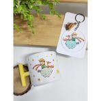 Happy Mountains Küçük Prens Desenli T Latte Fincanı Anahtarlık Hediye Seti - 1 Adet - 200 ml