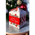 Happy New Year Yılbaşı Yeni Yıl Pencereli Hediye Kutusu 10 Adet -T643