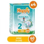 Happy No:2 Mini 240 Adet Bebek Bezi