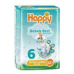 Happy No:6 XLarge 32 Adet Bebek Bezi