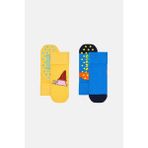 Happy Socks - Çocuk Dondurma Desenli Kaydırmaz 2\'li Çorap Seti - 6-12 Ay - Çok Renkli