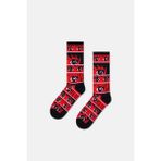 Happy Socks - Erkek Anime Çizgili Desenli Pamuklu Çorap - 41 - 46 - Çok Renkli
