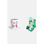 Happy Socks - Erkek Çok Renkli Baba Temalı 3\'lü Çorap Hediye Seti - 41 - 46