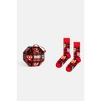 Happy Socks - Erkek Kırmızı Kutlama Temalı Pamuklu Tekli Çorap Seti - 41 - 46 - 00-Kırmızı