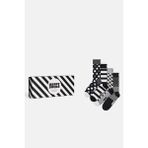 Happy Socks - Kadın Siyah Beyaz Klasik 4’lü Pamuklu Çorap Seti - 36 - 40