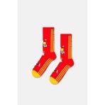 Happy Socks - Kırmızı Dünya Kupası İspanya Temalı Sneaker Çorap - 41 - 46 - 00-Kırmızı