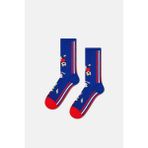 Happy Socks - Lacivert Fransa Dünya Kupası Sneaker Çorap - 41 - 46 - 166-Lacivert