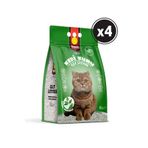Happy Topaklanan Bentonit Natural Kedi Kumu 5 Lt X 4 Adet