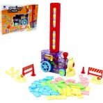 Happy Toys Torutoys Pilli Domino Yerleştiren Dizen Oyuncak Tren - Kırmızı