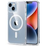 Happy Trend iPhone 15 için Magsafe Özellikli Çok Şık Şeffaf Kılıf Kablosuz Şarj özellikli