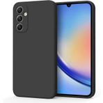 Happy Trend Samsung Galaxy A35 Uyumlu Lansman Liquid Silicone Kılıf Şok Emici Full Kasa Koruma Sağlayan Kılıf (Siyah)