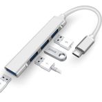 Happy Trend Type-C To 4 Port Usb 3.0 Hub Çoklayıcı ve OTG Yüksek Hızlı Super Speed Çoklayıcı Çoğaltıcı Çevirici Adaptör Cep Telefonuna USB Bağlama imkanı