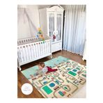 Happy Twins Dino Road Katlanabilir Çift Taraflı Oyun Matı 150x200x1cm