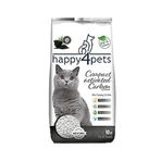 Happy4pets Aktif Karbon Topaklaşan Bentonit 10 lt Kedi Kumu