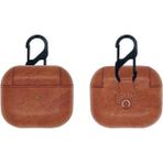 HappyCase Airpods 3. Nesil Kulaklık Kılıfı Koruma Pu Deri Kılıf Taba