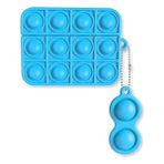 HappyCase Apple Air Pods Pro ve Pro 2 Kulaklık Kılıf Için Stres Oyuncağı Kabarcıklı Koruyucu Kılıf Popit - Açık Mavi