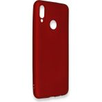 HappyCase Huawei P Smart 2019 Kılıf Yumuşak Silikon Kılıf - Bordo