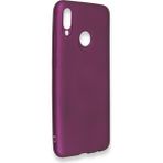 HappyCase Huawei P Smart 2019 Kılıf Yumuşak Silikon Kılıf - Mürdüm