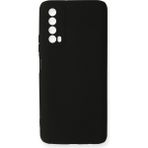 HappyCase Huawei P Smart 2021 Kılıf Yumuşak Silikon Kılıf - Siyah